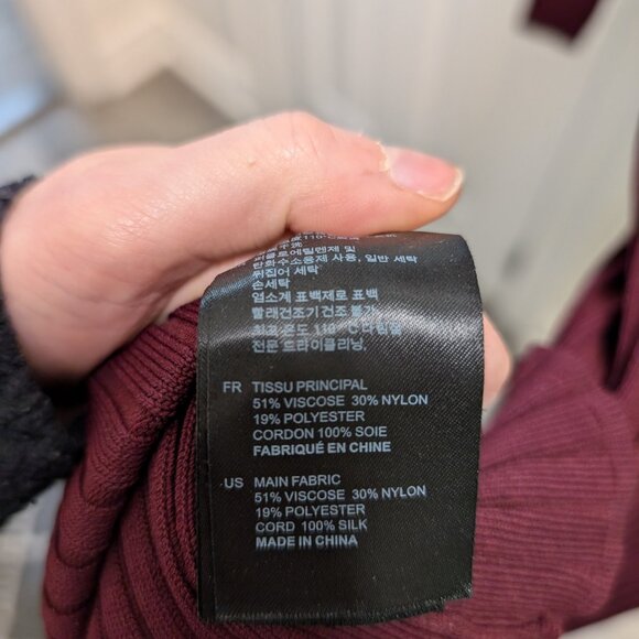 Maroon Sandro Dress - Picture 3 of 4